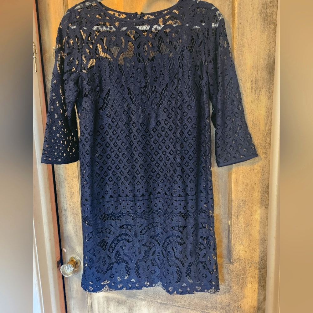 NWT Navy Lace Mini Dress Size 4